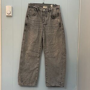 We The Free Women's Gray Barrel Jeans